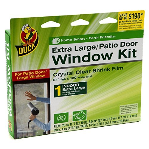 Duck Brand Indoor Window Shrink Film Insulator Kit, (2 Pack Of Extra
