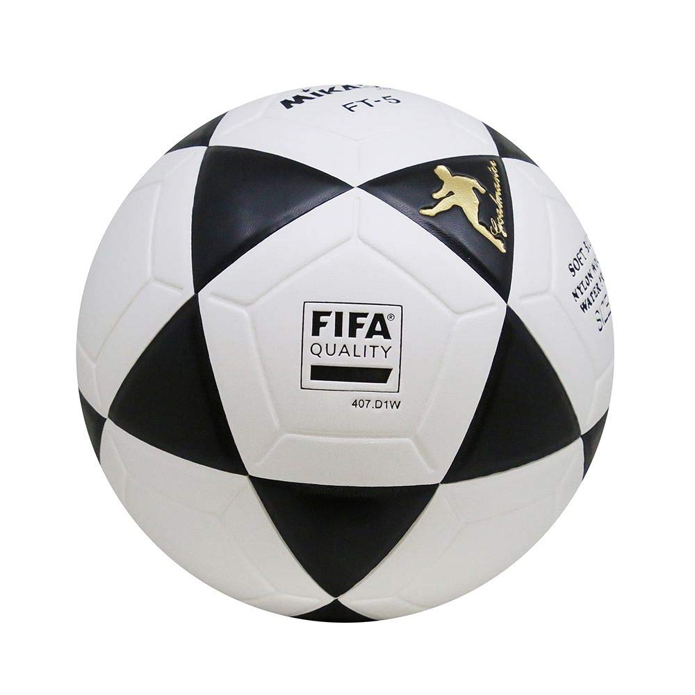 MIKASA Ball Pro 5 Ft-Foot-VOLLEYBALL, Black/White, 5–1301