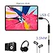 Type-C for ipad adapter Dongle USB-C Digital to 3.5mm Headphone Audio Adapter Aux Converter Realtek DAC Hi-res Chipset for Google Pixel 3 2 XL Headset for Samsung Huawei adapter Sony Xperia XZ3- Black