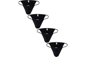 iKingsky Men's String Bikini Underwear High-leg Opening Briefs Sexy Brazilian Cut Bulge Underwear