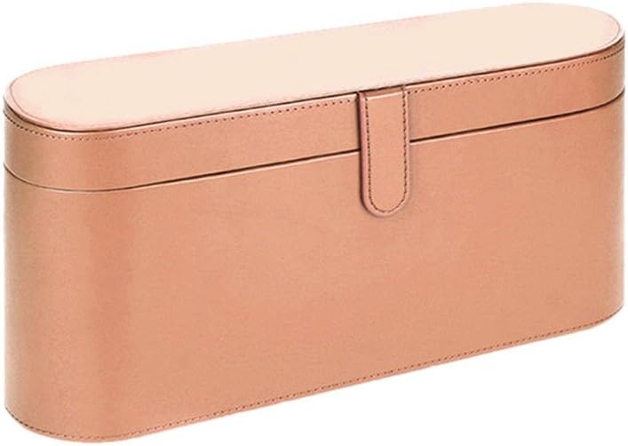 Meijunter (Gold Brown) PU Leather Hard Case for Dyson Supersonic Hair Dryer,Special Edition Travel Portable Case Cover Shockproof Bag Storage Box