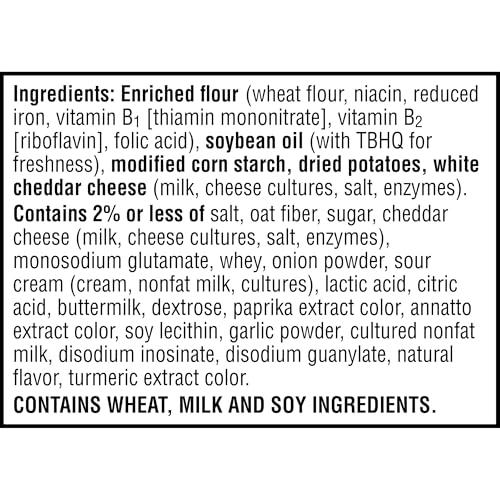 CHEEZ-IT SNAP’D CHEESE CRACKER CHIPS, THIN CRISPS, LUNCH SNACKS, DOUBLE CHEESE, 7.5OZ BAG (1 BAG)
