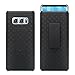 For Samsung Galaxy Note 8 Case, Galaxy Note 8 Black Swivel Slim Belt Clip Holster Armor Protective Case, Defender Cover for Galaxy Note 8 (Black Holster Shell Combo) (Black)