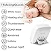 White Noise Machine Maker - Sleep Sound Machine Generator For Sleeping - Natural Sounds Including White-Noise Ocean Thunder & Lullaby for Kids Babies Adults Relaxing Home Office Baby USB Port
