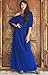 KOH KOH Womens Long Sexy One Shoulder Flowy Casual 3/4 Short Sleeve Maxi Dress
