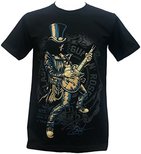 Slash Solo Guitar Guns n Roses American Hard Rockband T Shirt Black Size L
