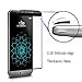 LG G5 Screen Protector Glass (Full Screen Coverage), Bye-Bye-Bubble LG G5 Tempered Glass Screen Protector.OBYOBY