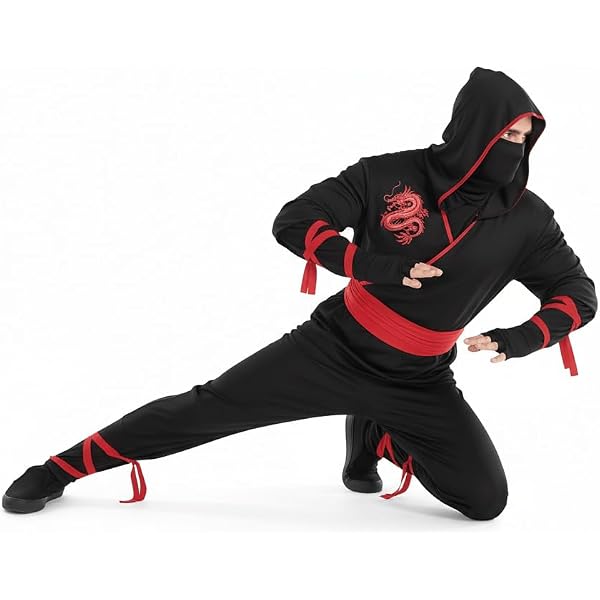 Ninja Master Erwachsenen-Kostüm – Cooles Fancy-Dress-Outfit Für Partys & Verkleidungen