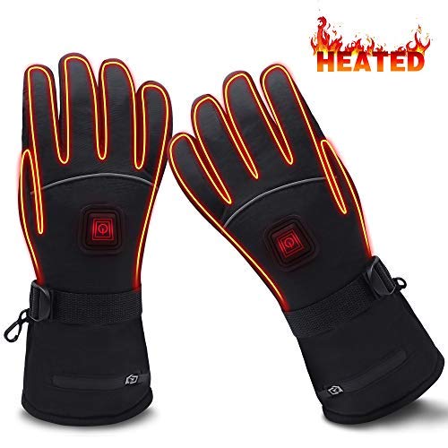 Global vasion electric heated gloves with rechargeable …