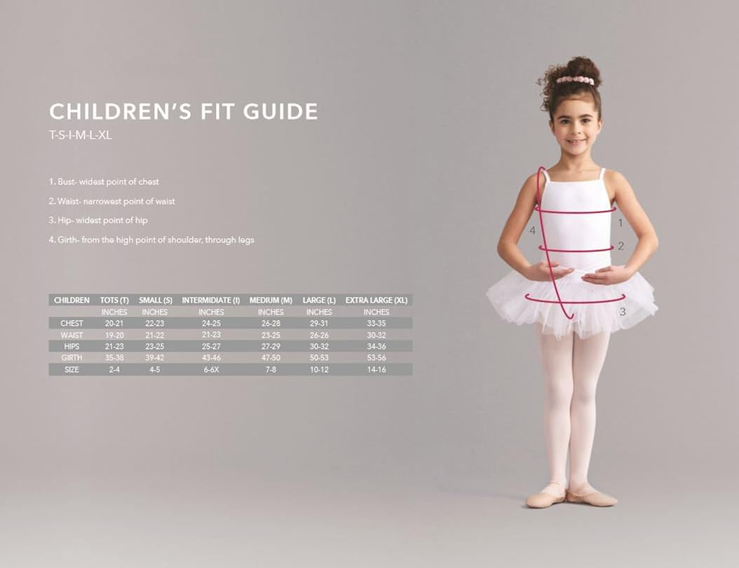 Capezio Little Girls' Ultra Soft Self Knit Waistband Footed Tight, Ballet Pink, One Size (Toddler 2-6): Clothing