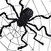 Sunba Youth Spider-1Pieces 50 Inch Black Huge Spider Used for Halloweens or Parties Decor (1 Giant Pcs)