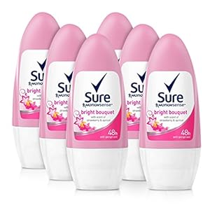 Sure-Women-Bright-Bouquet-Strong-Antiperspirant-Roll-On-Deodorant-For-Women-Clean-And-Long-Lasting-Protection-And-Freshness-Anti-Sweat-And-Body-Odour-Pack-of-6-50ml Sure Women Bright Bouquet, Strong Antiperspirant Roll On Deodorant For Women, Clean And Long Lasting Protection And…