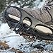 Kongland Shoes Protector Walk Traction Cleats on Ice and Snow, One Pair Elastic Rubber with Steel Cleats for Climbing and Hiking, Snow Cleats for Better Balance and Grip, Size XL