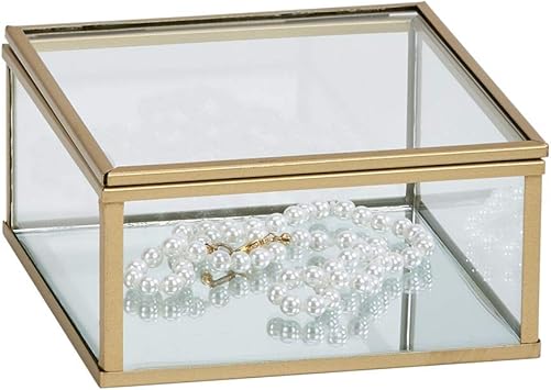 Caja de cristal con borde dorado: Amazon.es: Bricolaje y herramientas