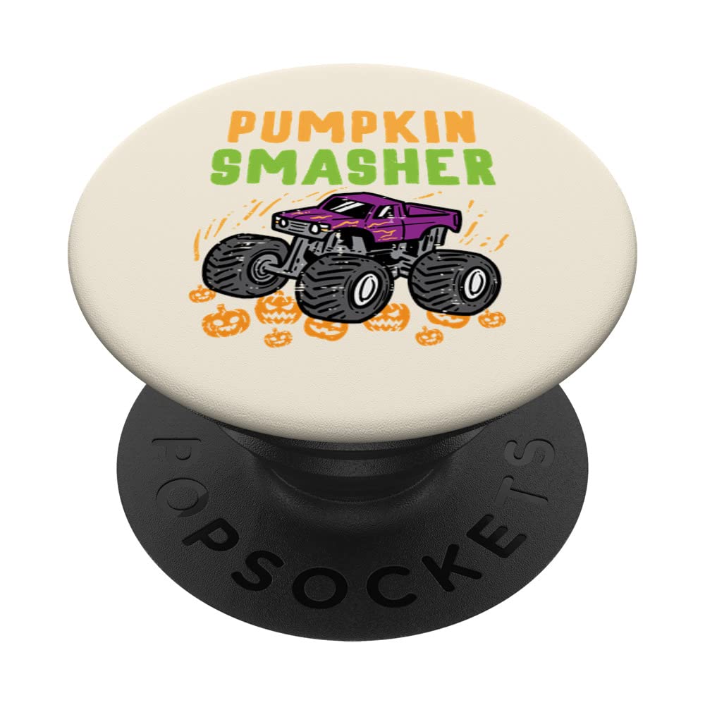 Halloween Monster Truck Pumpkin Smasher Boys Kids Toddler PopSockets Swappable PopGrip