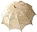TINKSKY Lace Umbrella Parasol Romantic Wedding Umbrella Photograph (Ivory)
