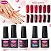 CLAVUZ Burgundy Nail Polish Soak Off UV LED Gel Nail Varnish Professional Salon Beauty Manicure Art Lacquer