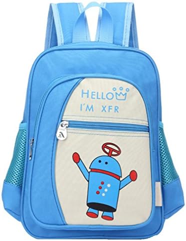 Pointss Kids Cartoon Backpacks Light School Bag Preschool Backpack Camping Bag (Medium, Robot)