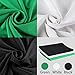 CRAPHY Upgraded Portable Photo Studio 10 x 6.5ft Background Stand Kit Backdrop Support System with Silk Cotton Background (Green Black White, 9ft x 6ft) and Carrying Bag