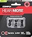 Comply 200 Core Series | Memory Foam Replacement IEM Ear Tips for Sennheiser, Bang Olufsen, Sony & More | Superior Noise Isolation, Ultimate Comfort, Secure Fit | TechDefender, Black, Large (3 Pairs)
