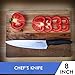 Knife Set,Kitchen Knife Set - Bluesim 5 Piece Matt Black Handle Knives Sets Including Carving Utility Chef and Paring Knives,Chef Knife Set with Gift Box Packaging
