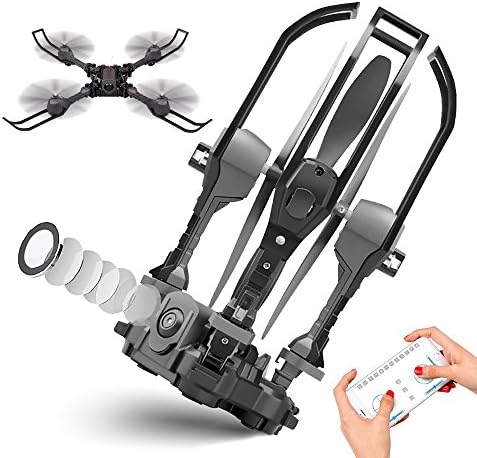 RC Drone for Beginners, Rolytoy FPV Drones with 720P HD Camera Live Video 2.4GHz Wifi Headless Mode One Key Return Easy Operation, Foldable Arms Training RC Quad-copter with Altitude Hold