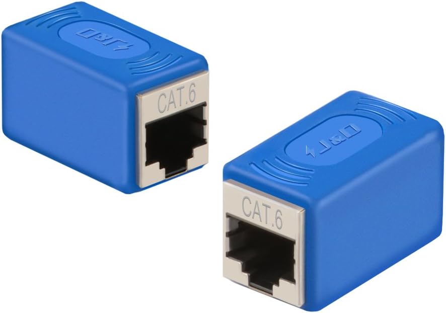 Cable Extender Adapter Upgrade Version, J&D Cat 6 Coupler