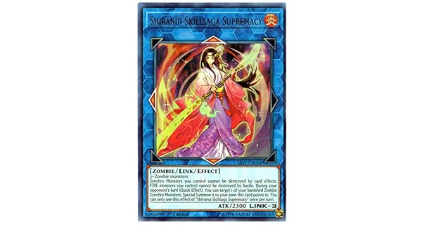 Ultra Rare Unlimited Ed Shiranui Skillsaga Supremacy Sast En054 Yu Gi Oh Tcg Collectables Yu Gi Oh Trading Card Game