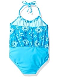 Tommy Bahama las niñas una pieza Halter Tankini Traje de baño