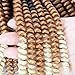 3 Packs Ombre Spring Twist Hair 8 inch Crochet Braids Kanekalon Synthetic Hair Extensions Braiding Hair Kinky Curly Twist