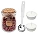 Sealing Wax Beads Set, Yoption 120 Pieces Red Gold Star Shape Seal Wax Kit with 1 Wax Melting Spoon and 2 Candles for Wax Seal Stamp (Red Gold)