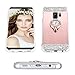 Caka Galaxy S9 Case, Galaxy S9 Glitter Case Mirror Series Luxury Cute Shiny Bling Mirror Makeup Case for Girls with Ring Kickstand Diamond Protective TPU Case for Samsung Galaxy S9 (Rose Gold)