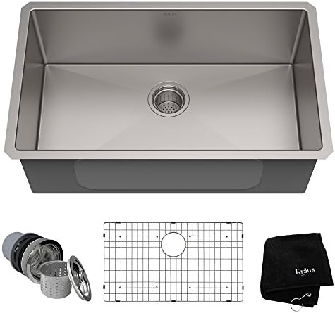 Kraus KHU100-30 Kitchen Sink, 30 Inch, Stainless Metal