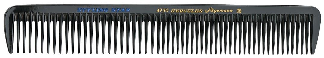Hercules Sagemann Graduation Razor Cutting Hair Comb 19.1 cm Length