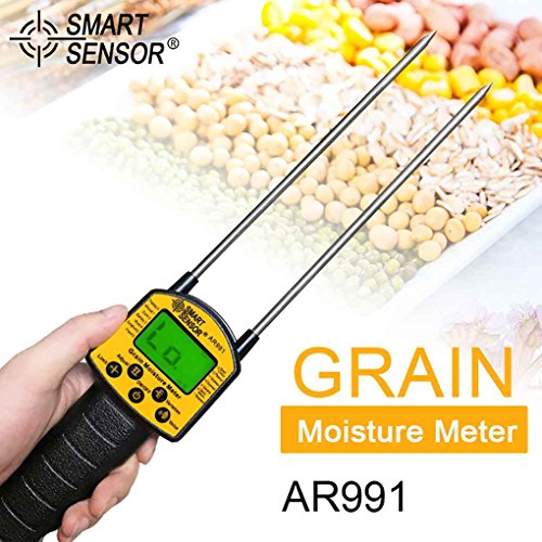 Smart Sensor AR991 Grain Moisture Meter Corn Wheat Rice Bean Rapeseed Moisture Tester Digital Analyzer Stevlogs - Thumbnail 5