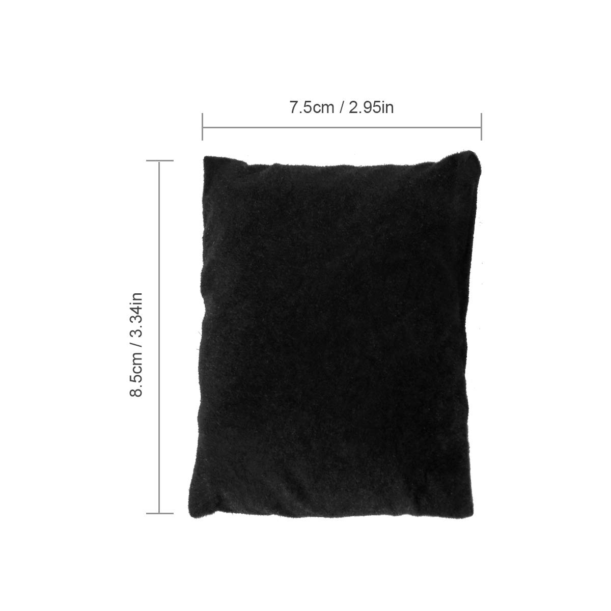 sdoot Watch Pillow, Velvet Watch Pillows for Box Bracelet Watch Pillow 20 Packs, Small Black Velvet Pillow 3.34'' x 2.95'', Jewelry Display Pillow Bracelet Bangle Cushions for Gift Box