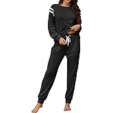 YAHESHION Women's Pajamas Set Soft 2 piece Loungewear Long Sleeve & Long Pants Pj Set with Pockets for Women