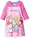 Shopkins Little Girls' Varsity Nightgown, Pink, 4