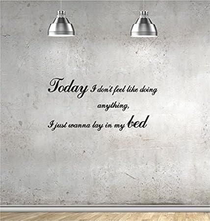 Online Design Bruno Mars Lazy Music Song Lyrics Wall Art Sticker