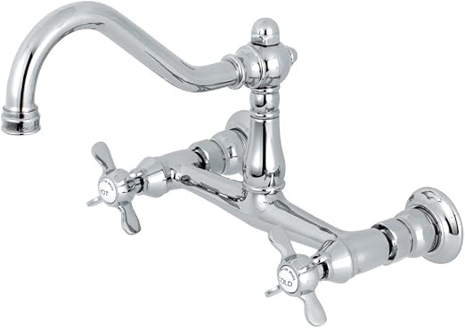 Kingston Brass Ks3241bex Essex Two Handle Wall Mount Bridge