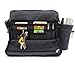 travel purse, MiCoolker Multifunction Versatile Mens Womens Canvas Handbag Messenger Shoulder Bag for iPad Leisure Change Packet with Small Water Bag Black