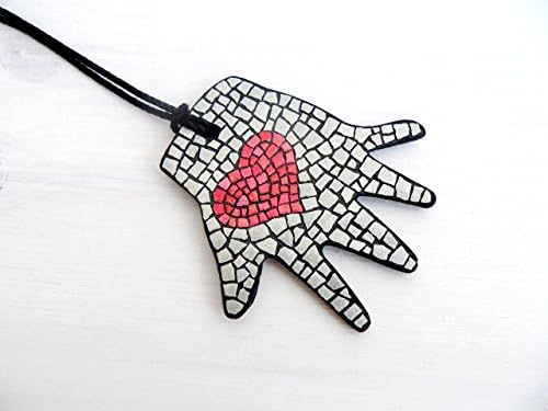 Necklace Pendant Palm Hand Silver Color