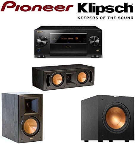 Pioneer Elite 11.2 Channel Class D3 Network AV Receiver, Black (SC-LX901) + Klipsch RB-51 II Bookshelf + Klipsch - RC-42 II Center + Klipsch R-10SW Subwoofer Bundle