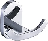 BOOKARROW Double Robe Hook Chrome Wall Mount Heavy Duty Towel Hanger 7113 view 1