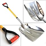 XtremepowerUS Big Scoop Aluminum Snow Shovel with Soft Grip Handle