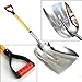 XtremepowerUS Big Scoop Aluminum Snow Shovel with Soft Grip Handle