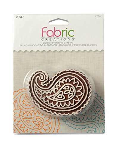 Fabric Creations Block Printing Stamps, 27216 Medium Paisley