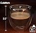 Cutehom Double Espresso Cups - Thermo Wall Coffee Mugs - Set of 4 glasses