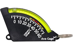 Sun Company AvaGage - Avalanche Danger Indicator | Skiing Snowboarding Slope Meter | Trail Inclinometer