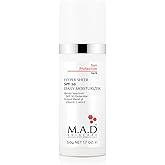 M.A.D Skincare HYPER SHEER SPF 50 DAILY MOISTURIZER Sun Protection – Lightweight Face Cream with Zinc Oxide & Vitamin C – Anti-Aging & Hydrating Skin Repair – 1.7 oz